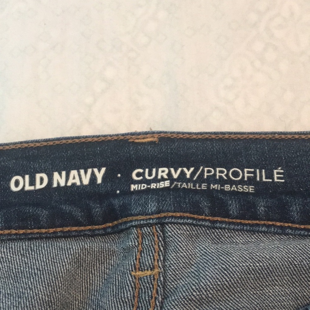 3 Old Navy Jeans.  2 curvy, and 1 is boot-cut